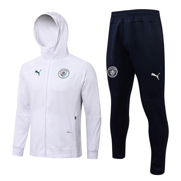 Chandal Con Capucha Manchester City 2022-2023 Blanco